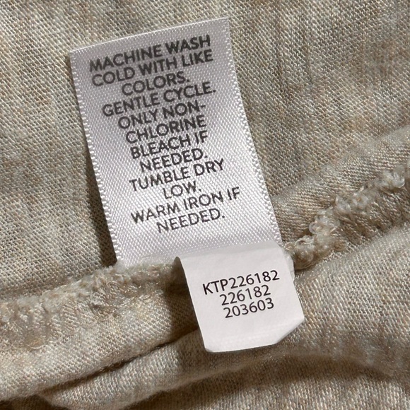 J. Jill Embroidered Sleeve‎ Tunic Beige Size Large - Picture 7 of 9